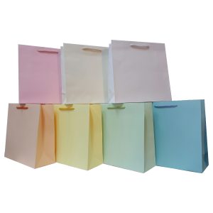torby papierowe jednokolorowe, torby jednobarwne, torby bez nadruku, torby papierowe gładkie