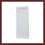 Laminowana biała torba papierowa