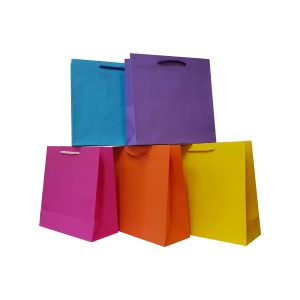 torby papierowe jednokolorowe, torby jednobarwne, torby papierowe bez nadruku, torby papierowe gładkie