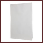 białe laminowane torby papierowe