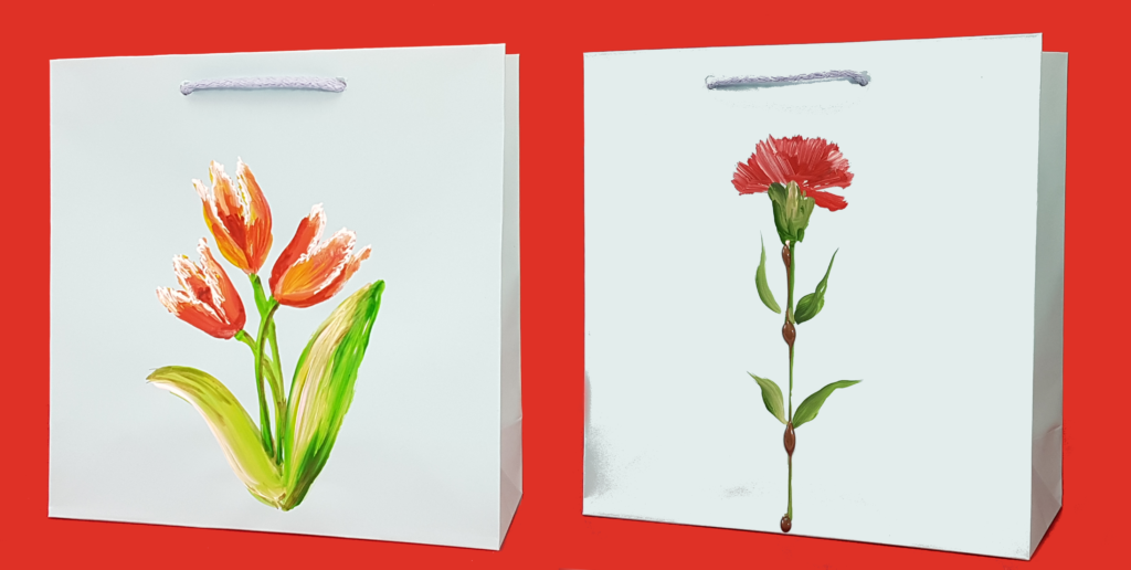 producent toreb papierowych dzień kobiet goździki tulipany torby, prezent, mer plus